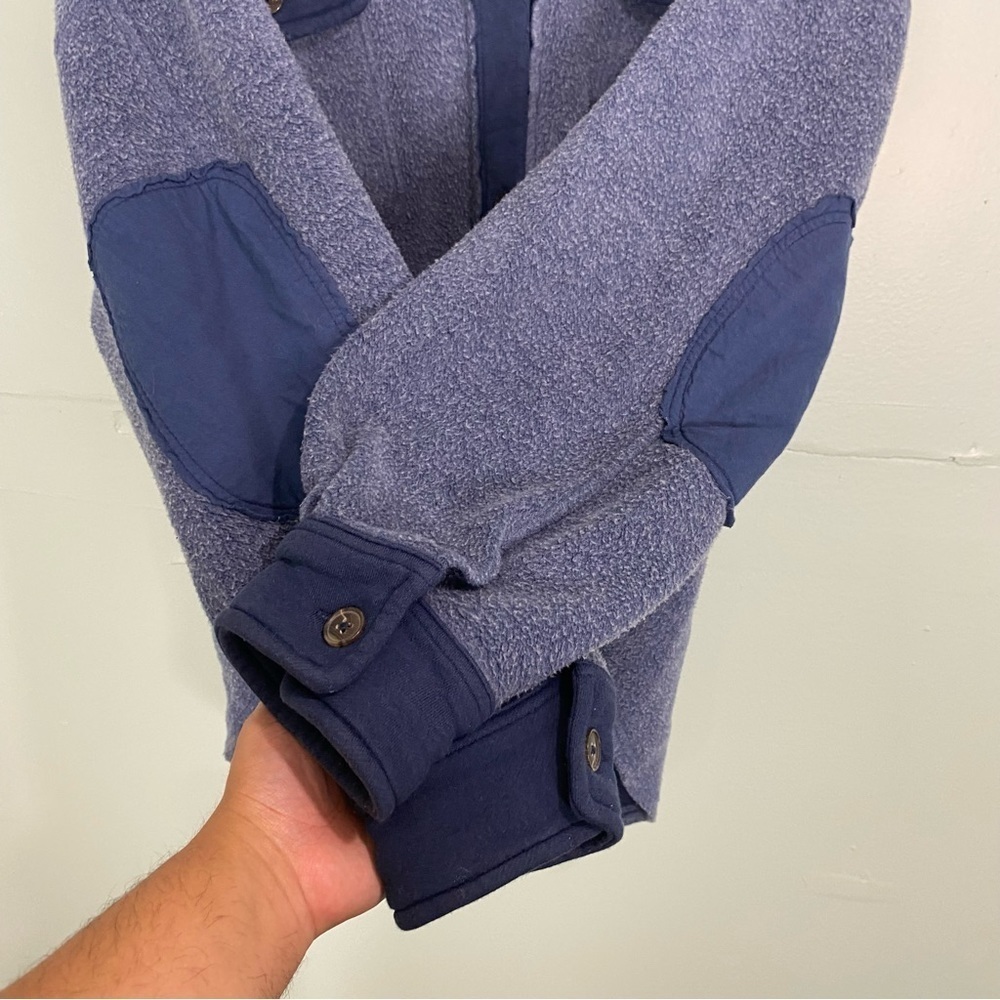 Free People Ruby Jacket Blue Button Up Shacket Sz… - image 5